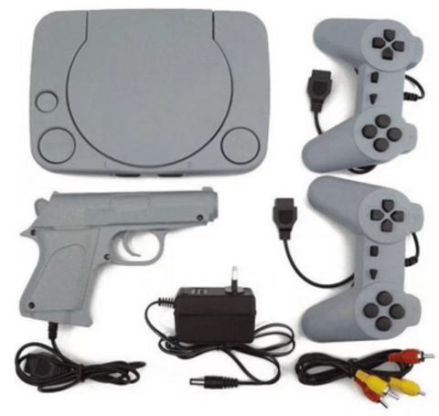 Consolă de Jocuri Retro cu Pistol și 2 Controlere, se Conectează la TV