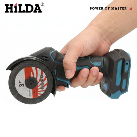 Mini Polizor Unghiular cu 2 Acumulatori și 6 Discuri, Motor Brushless