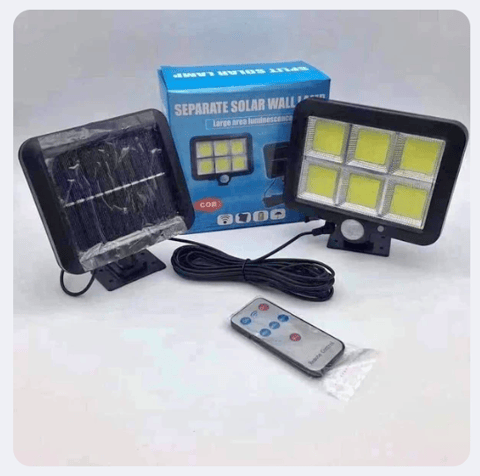 Lampă Solară COB T9 cu Senzor de Mișcare și Telecomandă