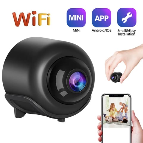 1+1 GRATIS: Cameră de Supraveghere WiFi V720, Vedere Nocturnă, Vizualizare pe Telefon