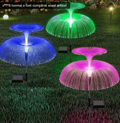 Lampă Solară Decorativă Palmier Dublu cu LED, pentru Grădină