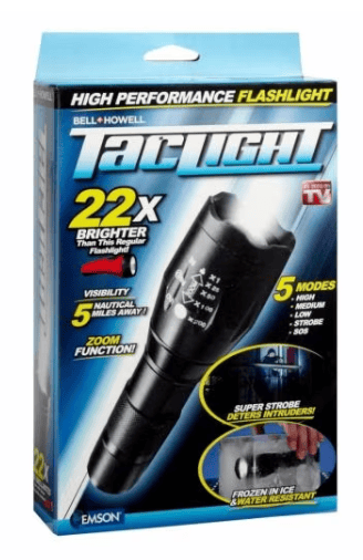 Lanternă Tactică Tac Light cu Zoom, Rezistentă, Rază Puternică