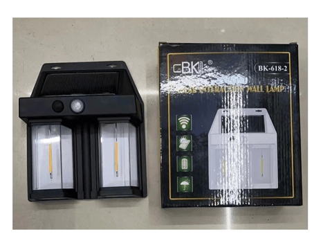Lampă Solară Dublă pentru Gard, Aprindere Automată