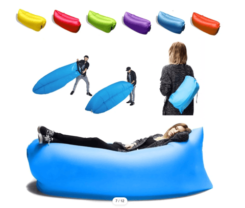 Saltea Gonflabilă Lazy Bag, se Umflă în Câteva Secunde