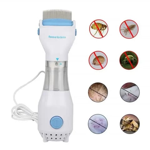 1+1 GRATIS: Pieptene Electric Anti-Păduchi cu Aspirare, Fără Chimicale, pentru Copii și Adulți