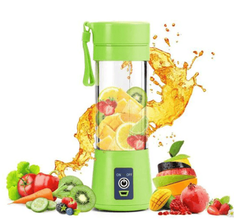 Blender Portabil cu Acumulator și 4 Lame, pentru Smoothie Oriunde