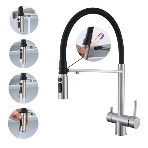 Robinet Electric din Inox cu Încălzire Instantanee și Afișaj