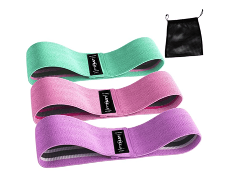 Set 3 Benzi Elastice de Fitness, Rezistențe Diferite, pentru Antrenament Acasă