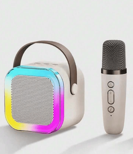 Set 2 Boxe Bluetooth cu Microfon, Karaoke Acasă
