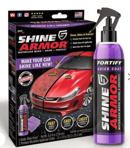 Soluție Ceramică de Lustruire Auto Shine Armour, Luciu și Protecție pentru Vopsea