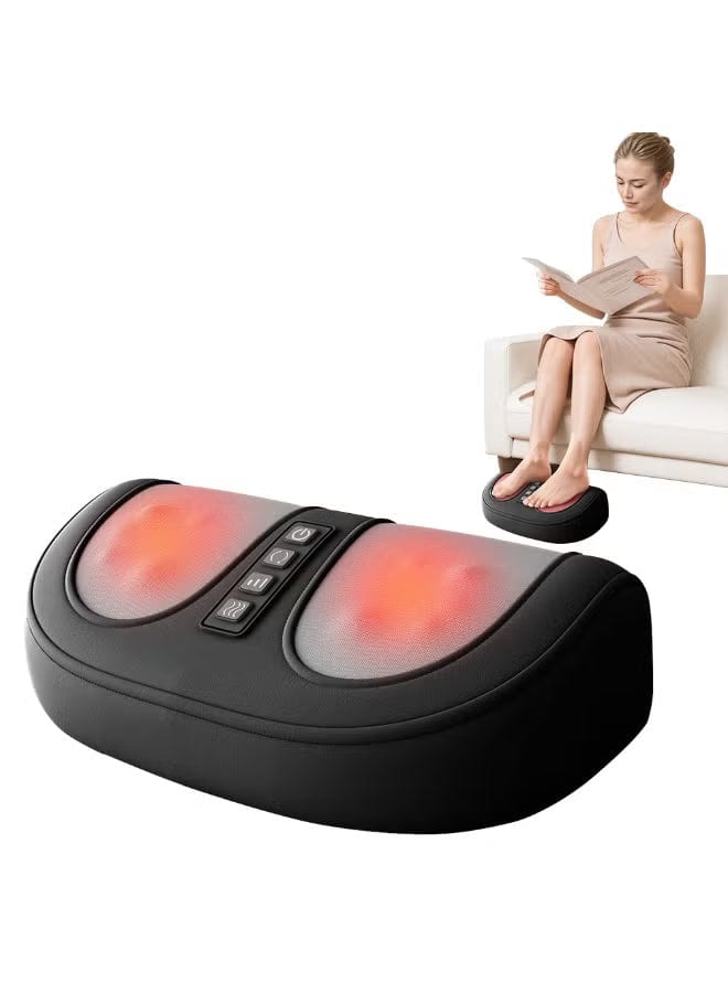 Foot & Calf Massager with Heat – Electric Kneading Massage Machine with Remote, 5 Modes & Adjustable Speed | Deep Tissue Relief, Perfect Gift for Mom, Dad & Loved Ones