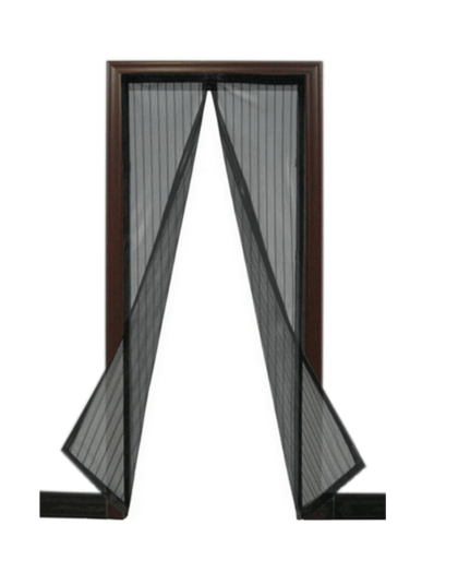 Perdea Anti-Țânțari pentru Ușă 100 x 210 cm, Neagră