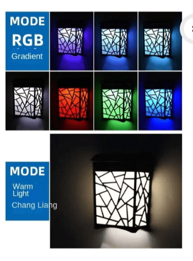 Lampă Solară Ambientală RGB Păianjen, pentru Perete și Grădină