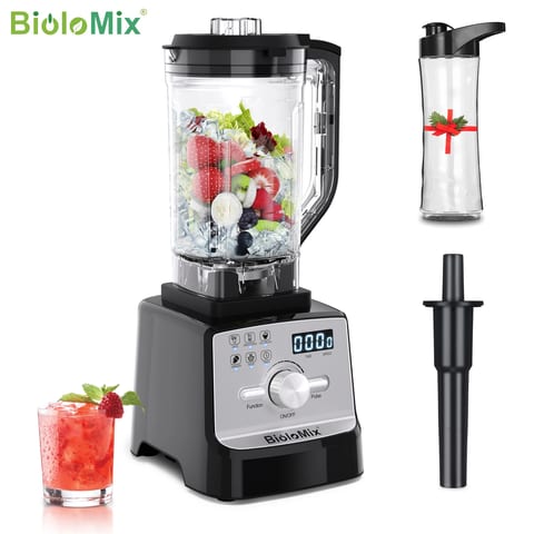 Blender Roșu cu 2 Pahare, pentru Smoothie la Pachet