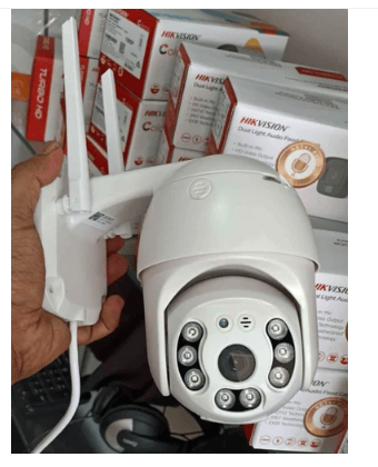 Cameră de Supraveghere WiFi Smart 360° PTZ, Vedere Nocturnă și Detecție Mișcare