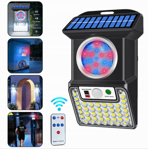 Alarmă Solară cu Senzor de Mișcare, Sirenă și Telecomandă