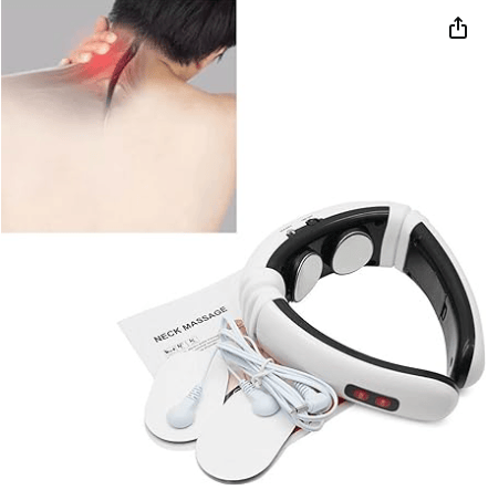 Aparat de Masaj Cervical cu Impulsuri, 6 Moduri, Relaxează Gâtul