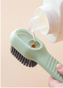 Perie pentru Curățat Încălțămintea cu Dozator de Soluție, 17 cm