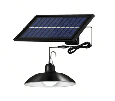 Aplică Solară cu un Bec și Senzor de Mișcare, Stil Abajur