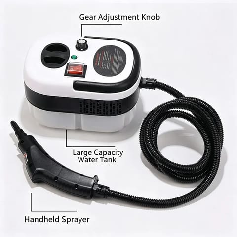 Aparat de Curățat cu Abur Steam Cleaner cu Accesorii, Dezinfectare fără Chimicale