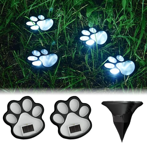 Set 2 Lămpi Solare Decorative Palmier Dublu cu LED