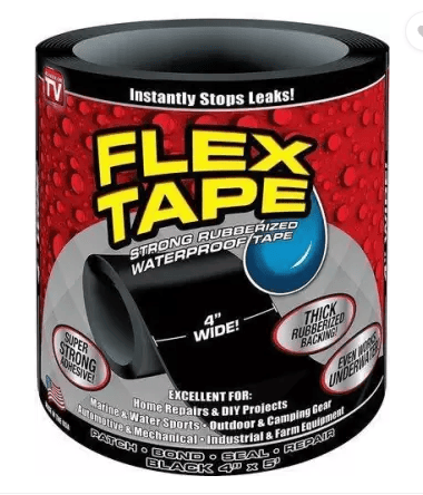 Bandă Adezivă Impermeabilă Flex Tape 1 m, Repară Instant Scurgeri și Fisuri