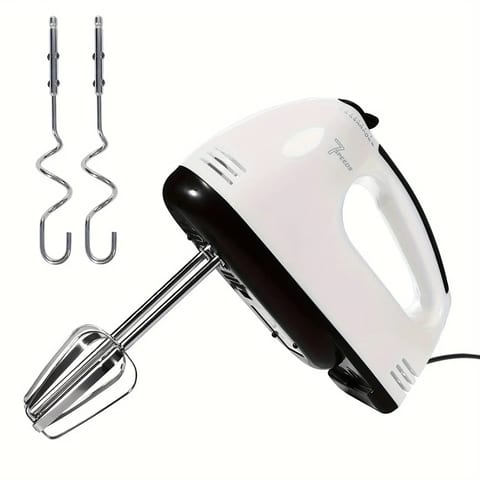 Mixer de Mână 260 W cu 7 Viteze, Teluri Inox