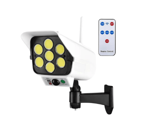 Lampă Solară 180 W cu Aspect de Cameră de Supraveghere