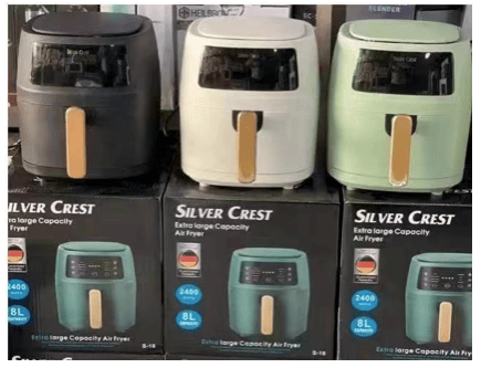 Friteuză cu Aer Cald Silvercrest, Gătit fără Ulei, Coș Antiaderent